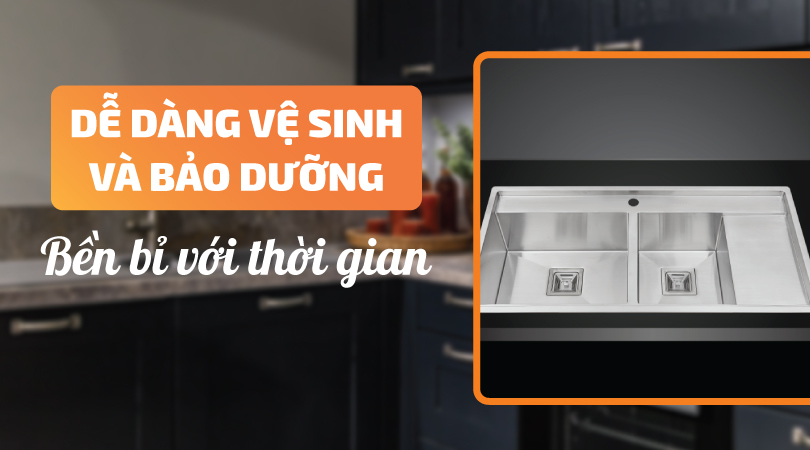 Chậu rửa chén Malloca MS 6306T - Dễ dàng vệ sinh